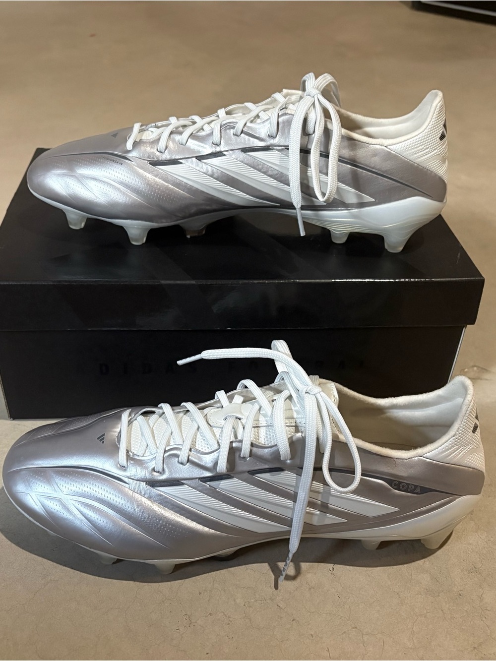 adidas Copa Pure II Elite FG Soccer Cleats Silver/White JS2423 US 10 - Picture 2 of 6